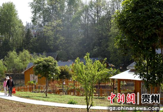 2023年4月8日拍摄贵州施秉县牛大场镇药谷山庄的民宿。