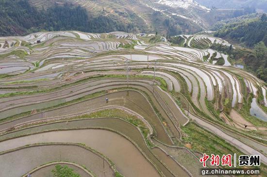 加榜梯田旅游景区。从江县融媒体中心供图 加榜梯田旅游景区。从江县融媒体中心供图