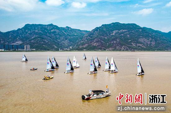 5月28日，2023“瓯江杯”温州首届国际帆船赛长航赛全景 主办方供图