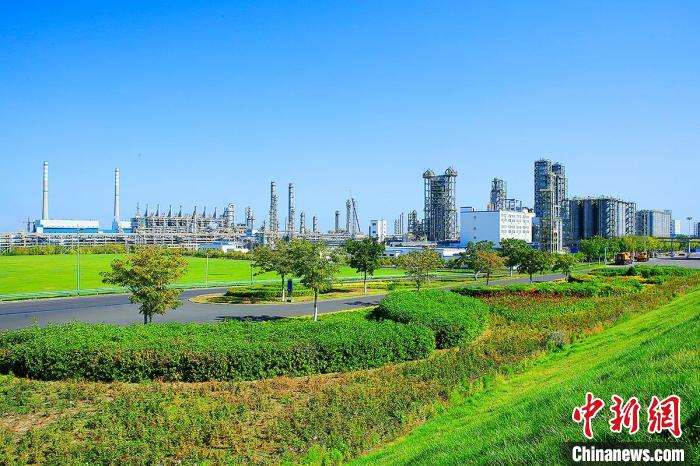 绿色清洁的百万吨乙烯生产区。　沈久泉　摄