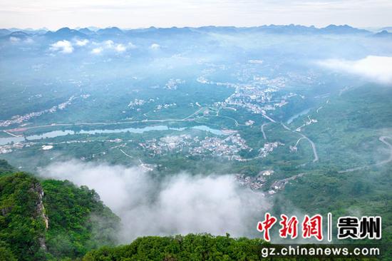 2023年6月9日拍摄的贵州省黔西市大关镇丘林村（无人机照片）。