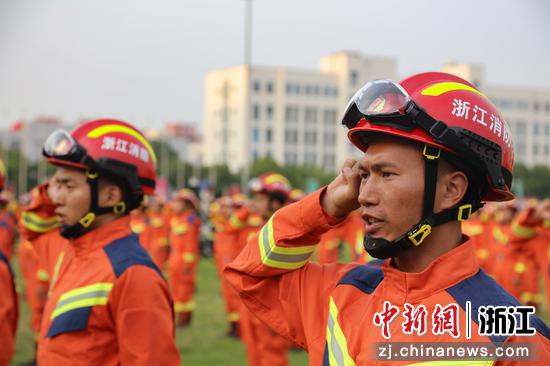 图为：浙江消防。  浙江省消防救援总队