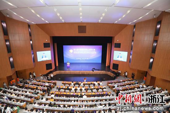 第六届中国国际积极心理学大会现场。谢路静 摄