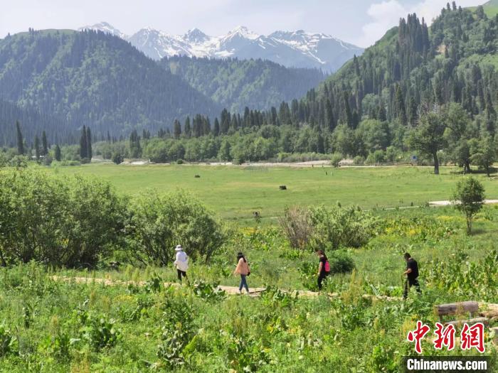 随着旅游旺季来临，多地旅游景区迎来“旅游热”。　王小军　摄