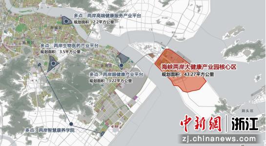 两岸大健康产业园整体规划图 温州市台办 供图