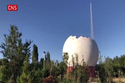 A close look at China Remote Sensing Satellite Ground Station in NW China's Xinjiang