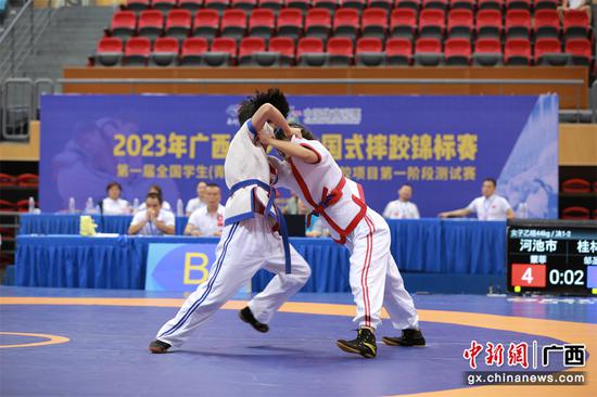 图片2 2023年广西青少年中国式摔跤锦标赛现场