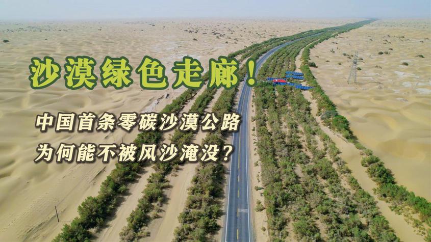 沙漠綠色走廊！中國首條零碳沙漠公路為何能不被風沙淹沒？
