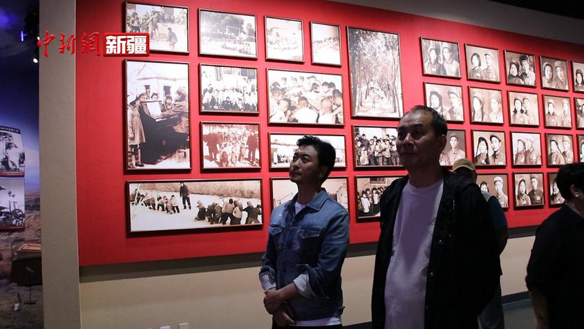 電影《天山之子張仲瀚》劇組主創人員在新疆兵團軍墾博物館感受兵團精神