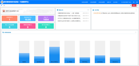 惠民惠农财政补贴资金“一卡通”管理平台操作界面。