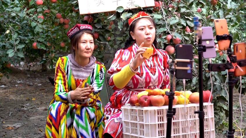 新疆阿克苏：电商销售让家乡苹果走俏网络
