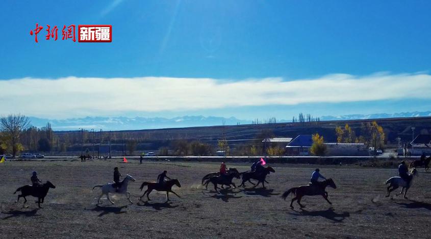 新疆特克斯县：刁羊比赛演绎马背上的“速度与激情”