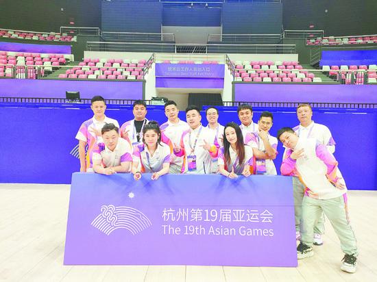 杭州亚运会霹雳舞竞赛技术团队。