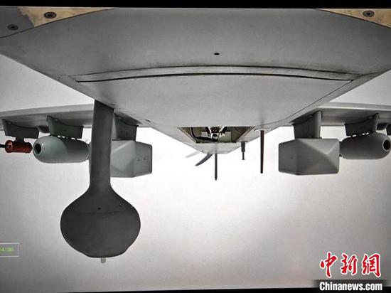 翼龙-2H气象型无人机正在高空开展作业。航空工业供图