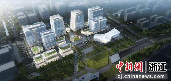 五堡总部超核（一期）项目。 杭州市城投集团 供图