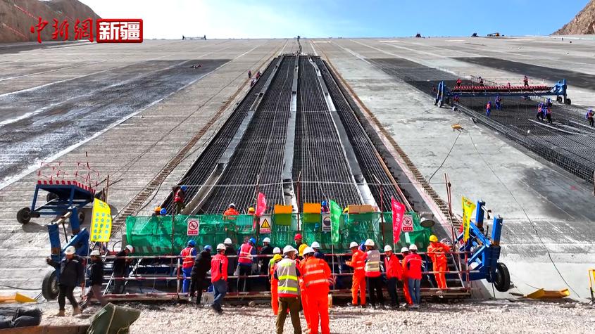 新疆大石峡水利枢纽工程建造进入“快车道”