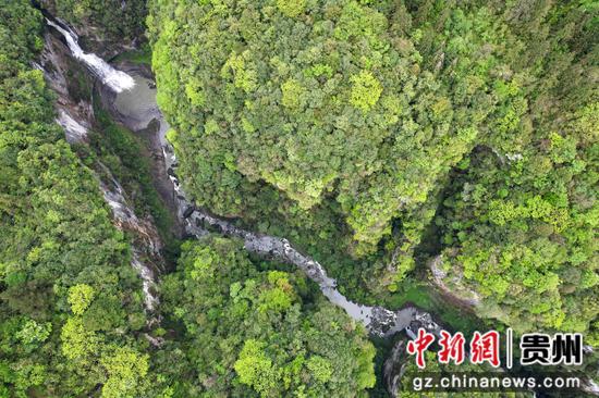 贵州省道真仡佬族苗族自治县阳溪镇拍摄的羊洞河峡谷风光
