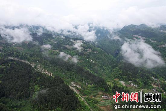贵州省道真仡佬族苗族自治县阳溪镇拍摄的羊洞河峡谷风光