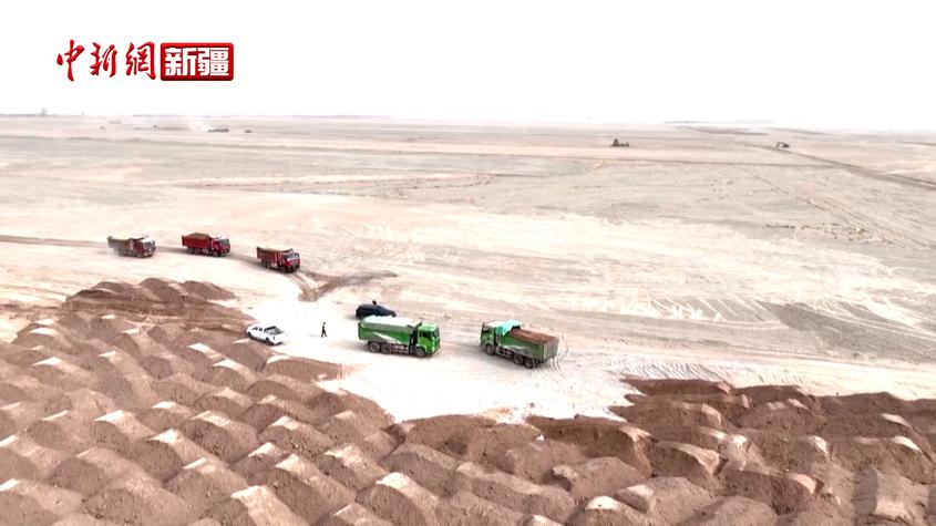 新疆柯坪：利用水库淤泥建设高标准农田