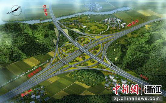杭淳开高速公路衢州段项目效果图。杨斐 供图 