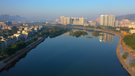 桂林分行支持荔浦市县城防洪治涝工程建设