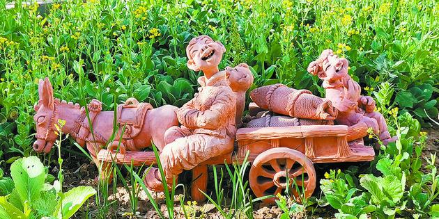 王永红的泥塑作品。(受访者供图) 王永红的泥塑作品。(受访者供图)