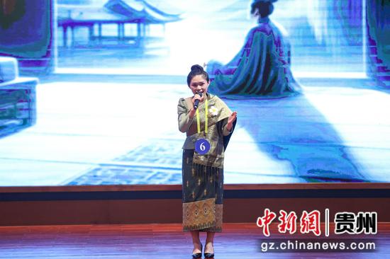 8月19日,参赛选手在演讲中。 瞿宏伦 摄