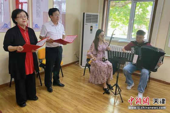 河东区组织开展各具特色的对象化、分众化、互动化宣讲。图为宣讲现场。(天津市河东区供图)