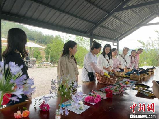 图为在观光园内参加活动的游客。(受访者供图) 图为在观光园内参加活动的游客。(受访者供图)