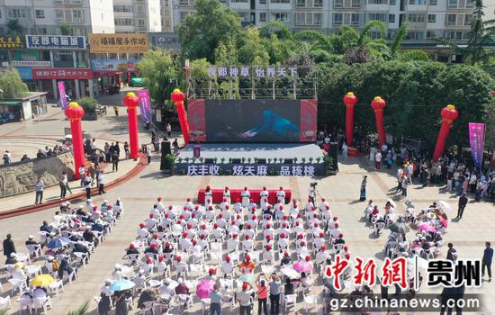 与会人员在赫章县分会场观看天麻产业宣传片。汤斌 摄 与会人员在赫章县分会场观看天麻产业宣传片。汤斌 摄