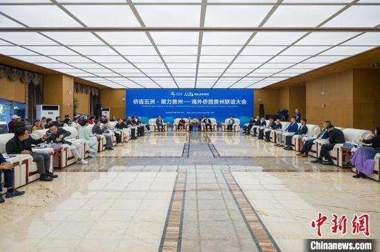 图为侨连五洲·聚力贵州——海外侨团贵州联谊大会活动现场。唐哲 摄 图为侨连五洲·聚力贵州——海外侨团贵州联谊大会活动现场。唐哲 摄