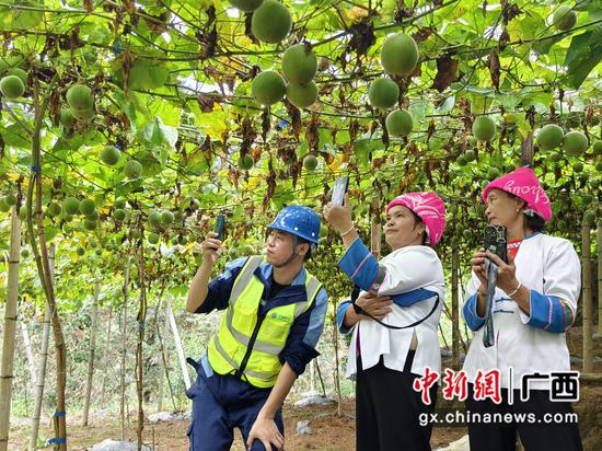 村民共享数智成果。 村民共享数智成果。