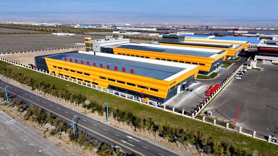 航拍新疆新东风电缆有限公司。格日乐图 摄