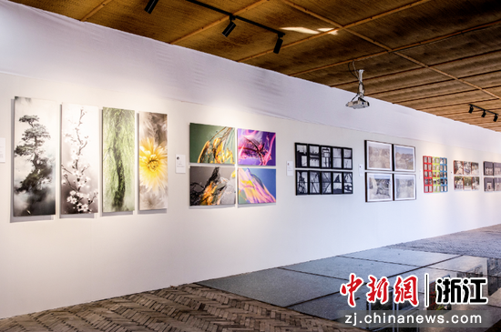 摄影展现场。临海市文化馆 供图
