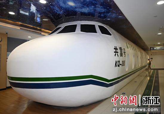 图为:城北健康中心飞机造型的医疗场地。中新社记者 王刚 摄