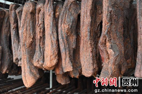 成品腊肉 沈建华 摄 成品腊肉 沈建华 摄