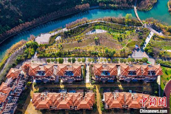 航拍贵州省黔西市水西湿地公园,冬景如画。史开心 摄 航拍贵州省黔西市水西湿地公园,冬景如画。史开心 摄