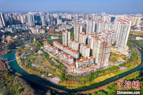 航拍贵州省黔西市水西湿地公园,冬景如画。史开心 摄 航拍贵州省黔西市水西湿地公园,冬景如画。史开心 摄