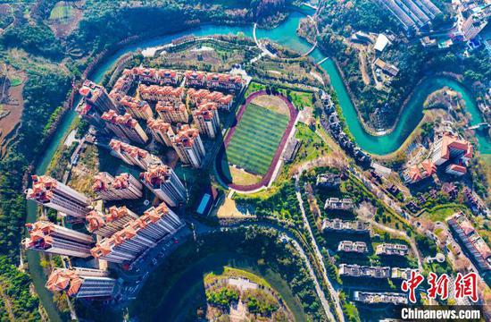 航拍贵州省黔西市水西湿地公园,冬景如画。史开心 摄 航拍贵州省黔西市水西湿地公园,冬景如画。史开心 摄
