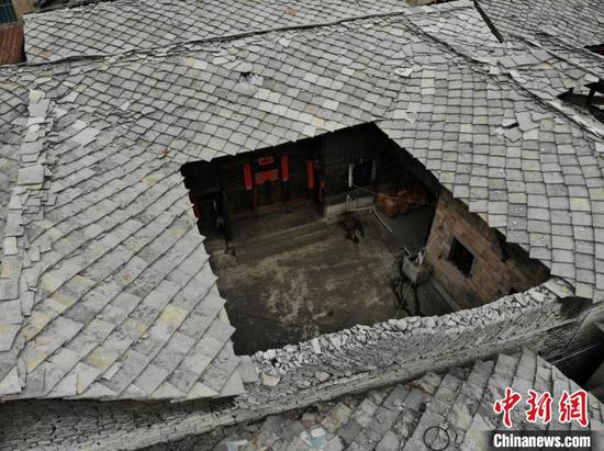 图为航拍天龙屯堡一隅。石小杰 摄 图为航拍天龙屯堡一隅。石小杰 摄