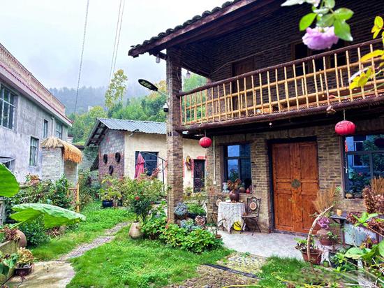 温水镇打造的新式小院（习水县融媒体中心供图）