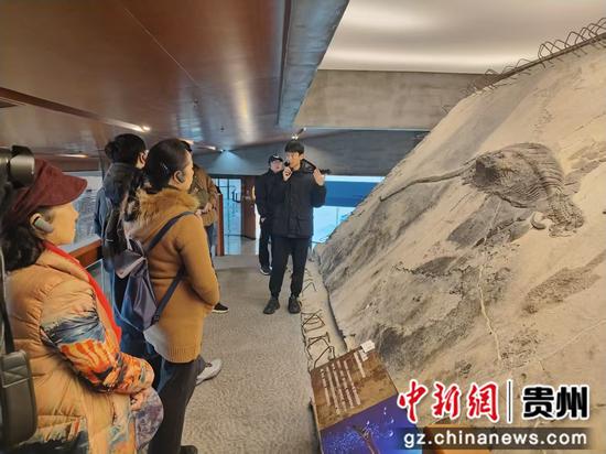 游客认真聆听相关知识讲解