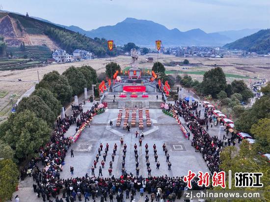 “班春劝农”典礼现场。   遂昌县委宣传部 供图