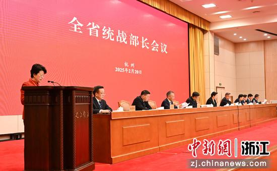 图为:宁波市委常委、统战部部长林雅莲作交流发言。中新社记者 王刚 摄