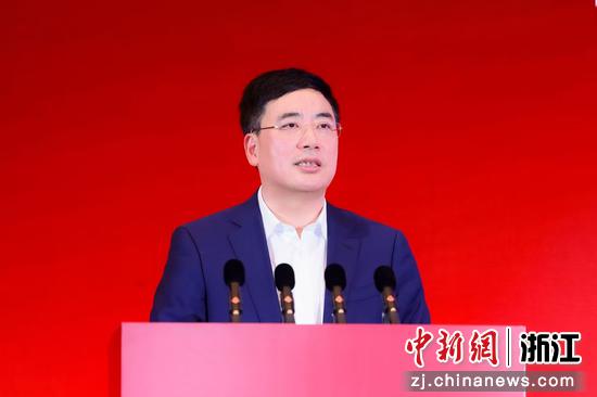 浙商总会金融服务委员会主席，浙商银行党委书记、董事长陆建强。主办方 供图