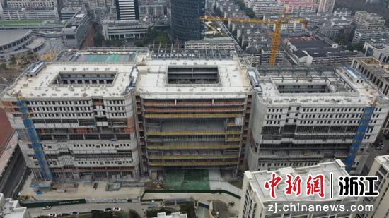 浙建集团加快推进省“千项万亿”工程浙江省全民健身中心项目建设。浙建集团 供图