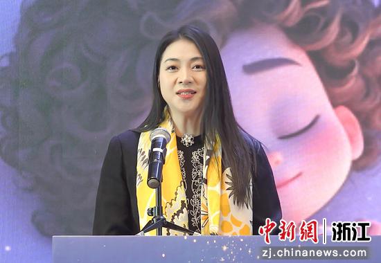 图为:中国新闻社浙江分社党委书记、社长柴燕菲致辞。中新社记者 王刚 摄 图为:中国新闻社浙江分社党委书记、社长柴燕菲致辞。中新社记者 王刚 摄