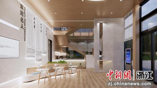 杭州市临平区“东湖荟”总站设计图。（东湖街道 供图）