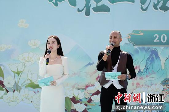 3月22日,“我在金塘走花路——2025金塘赏花周”活动现场。 (主办方供图)