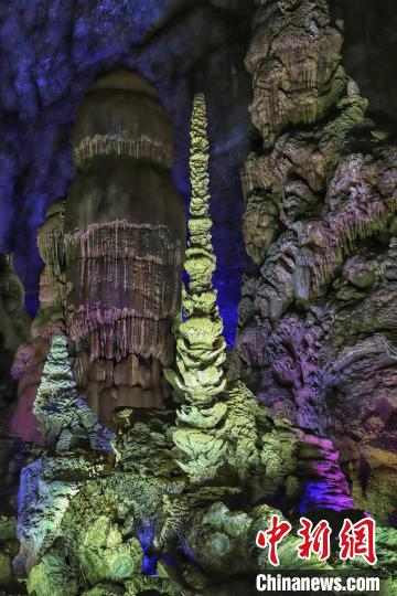 织金洞内的银雨树。(资料图) 中新社记者瞿宏伦 摄 织金洞内的银雨树。(资料图) 中新社记者瞿宏伦 摄